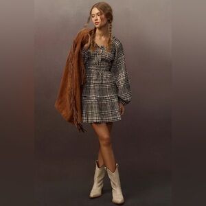 Anthropologie The Somerset Mini Dress: Puff-Sleeve Edition XL